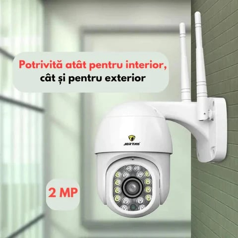 SET 4 X Camera Smart Color Jortan Wifi, IP Vizualizare Live Prin Aplicatie, Senzor de Miscare, CW4 + CADOU