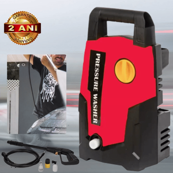 Dispozitiv Electric De Spalat Cu Presiune, Putere Motor 1400W, 6 l/min, 105 Bari, Conectare La Priza, Accesorii Incluse