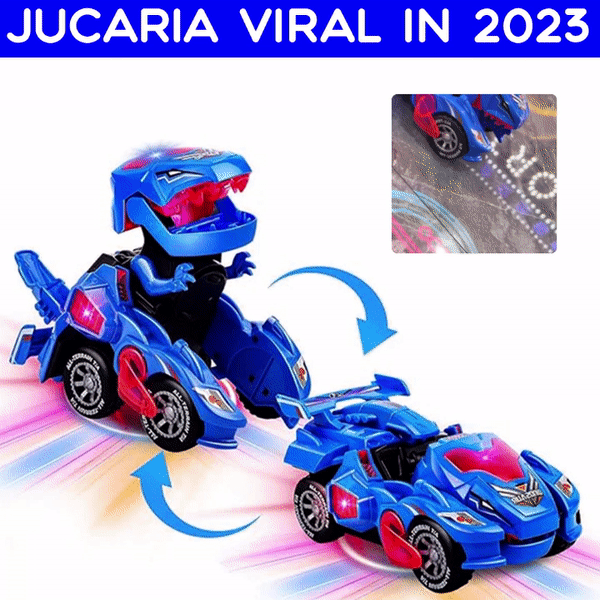 Dinozaur Transformers, Cu Muzica si Lumini, Interactiv, Rosu