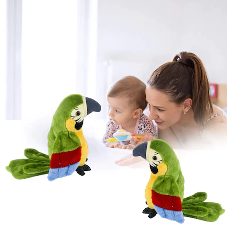 Papagal De Plus, Repeta Ce Aude, Isi Misca Aripile, Multicolor