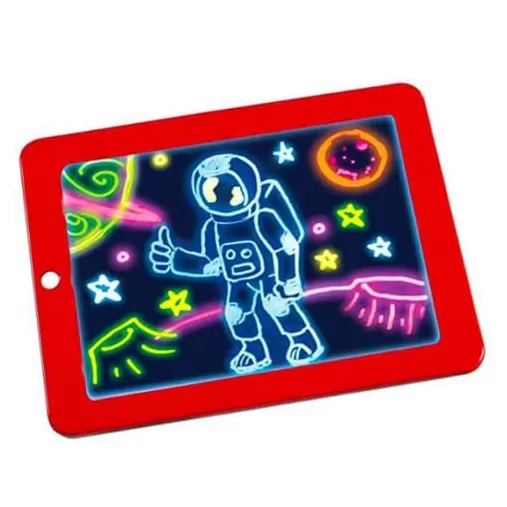 Tableta Luminoasa, Pentru Desenat, Cu Sabloane si Carioci Incluse, 1 + 1 GRATIS