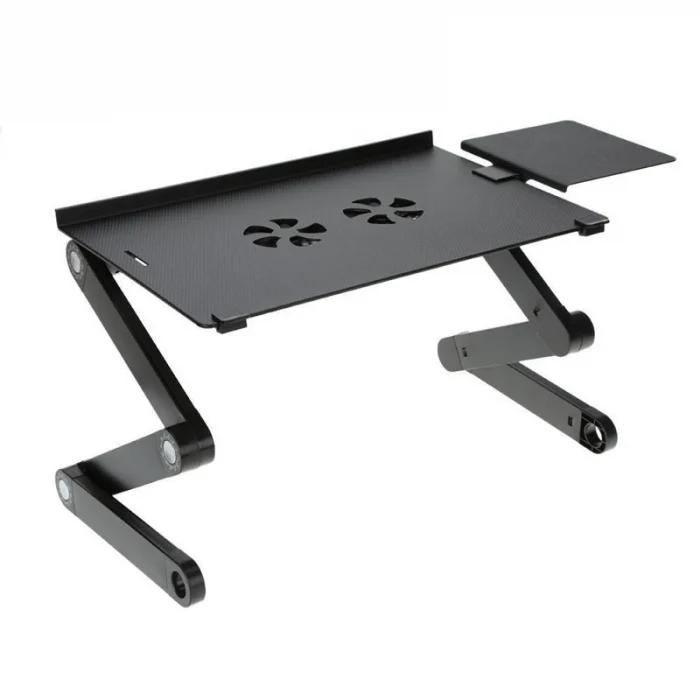 Masa Laptop Pliabila, Cu 2 Ventilatoare, Reglabila, Suport Mouse Inclus