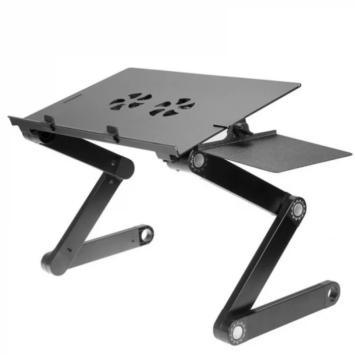 Masa Laptop Pliabila, Cu 2 Ventilatoare, Reglabila, Suport Mouse Inclus