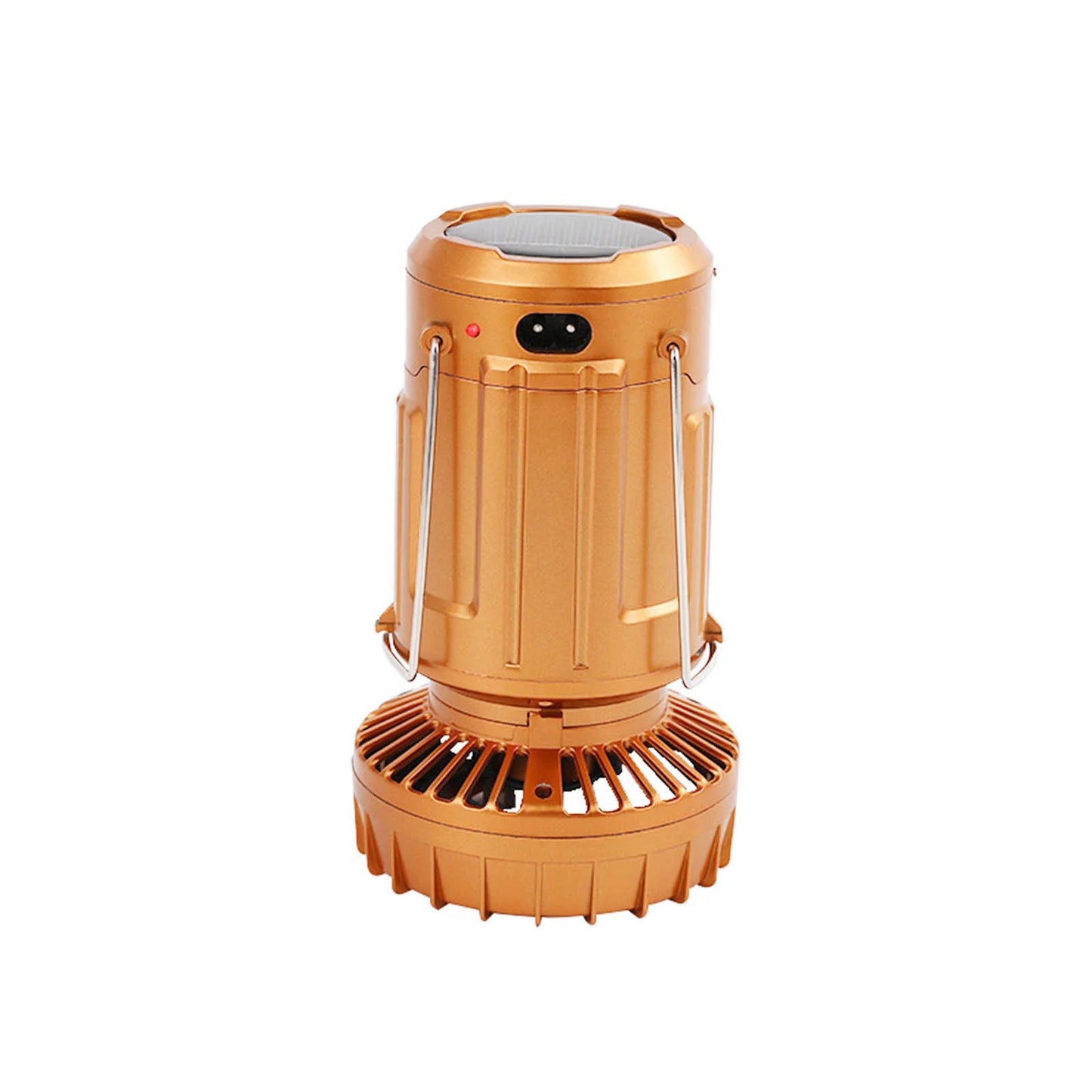 Lampa Solara Pentru Camping, Ventilator Incorporat, Lumina LED Cu Raza De 360 De Grade