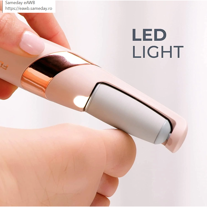 Pila Pentru Talpi Si Calcaie, 2 Capete, 2 Trepte De Viteza, Incarcare USB, Lumina LED