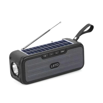 Radio Portabil Cu Incarcare Solara Si Lanternă LED, Baterie 1200mAh, Functii Multiple