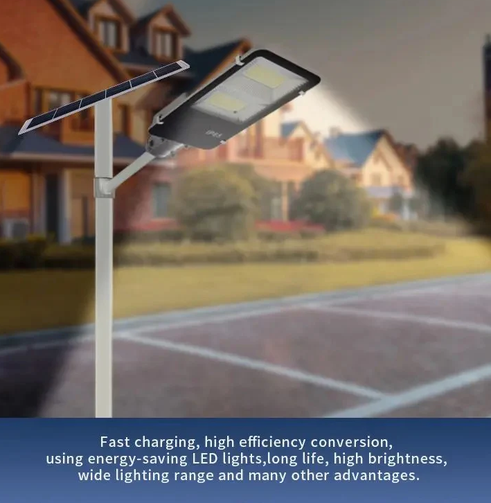 Lampa Solara Jortan, Cu Stalp Pentru Montare, Control Din Telecomanda, Lumina Puternica, 200W