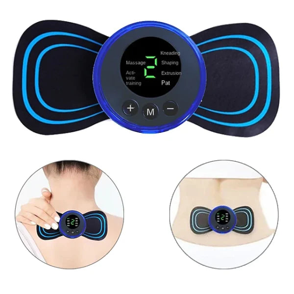 Mini Aparat De Masaj Cervical, Cu Impulsuri Electromagnectice, 5 Moduri De Masaj Si Timmer