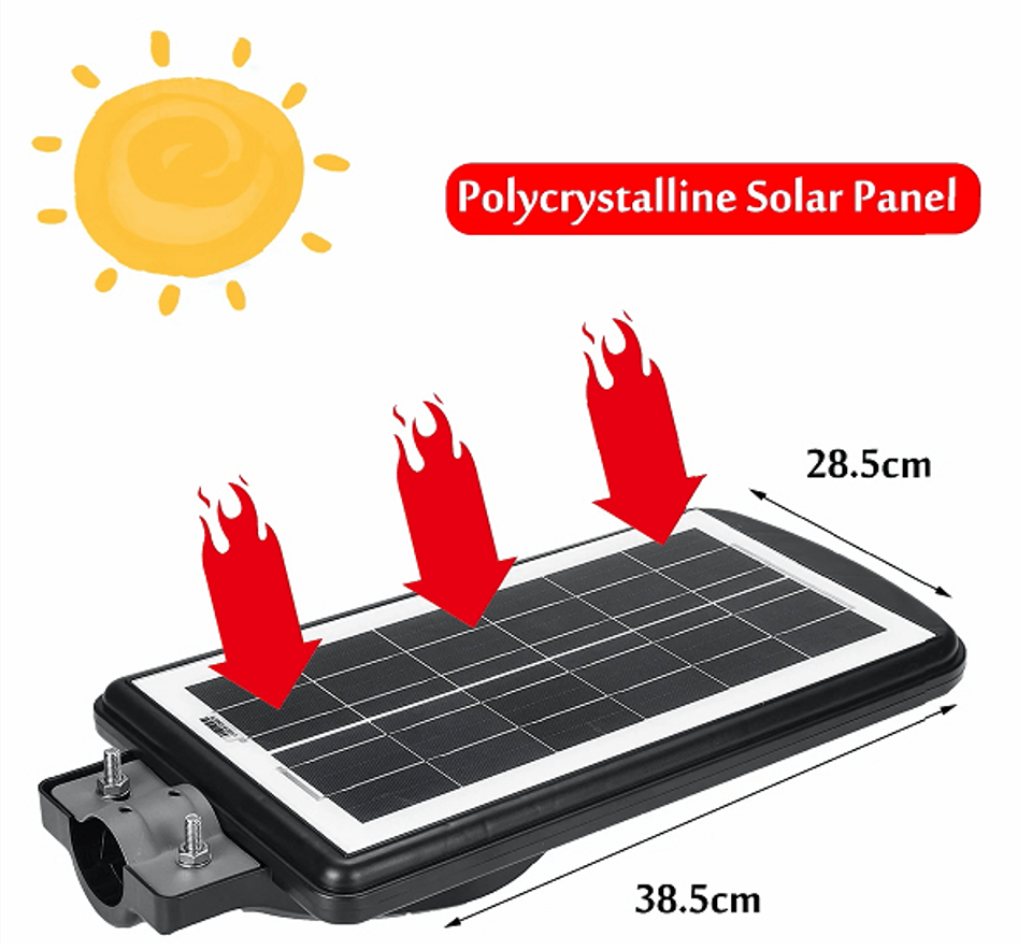 Stalp Stradal cu Incarcare Solara, Panou Solar Integrat, 45x35 cm, Putere Mare 600W + Stalp De Sustinere Cadou