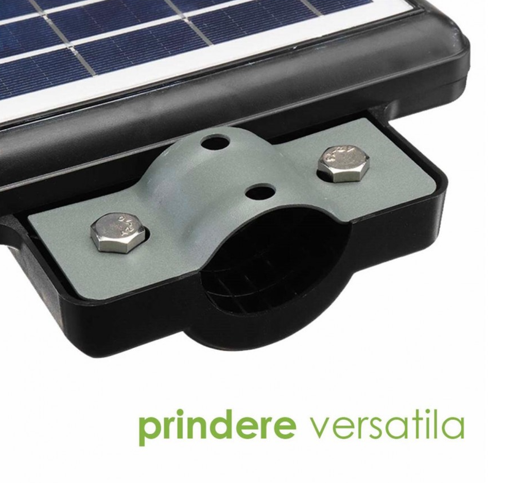 Stalp Stradal cu Incarcare Solara, Panou Solar Integrat, 45x35 cm, Putere Mare 600W + Stalp De Sustinere Cadou