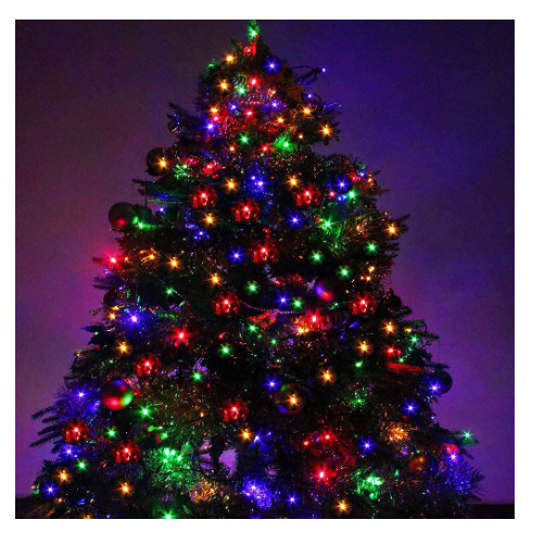 1+1 GRATIS: Instalatie De Craciun, Tip Rola, Cu 1200 LED-uri Mari, Interior sau Exterior, Rezistenta La Vreme Rea, 120 m, Multicolor
