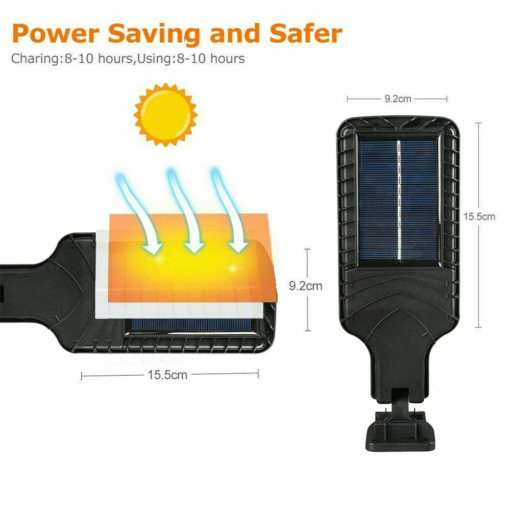 Lampa Stradala Cu Incarcare Solara Si Senzor De Miscare + Telecomanda, 160 LED-uri COB