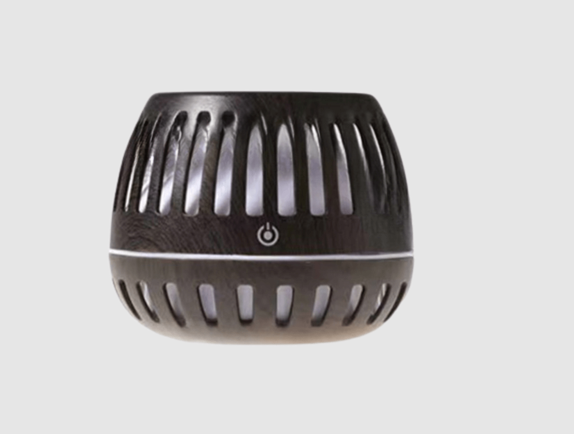 Difuzor De Aromaterapie, Cu Iluminare LED, 7 Culori, 300 ml, Wenge + 3 Uleiuri Esentiale CADOU