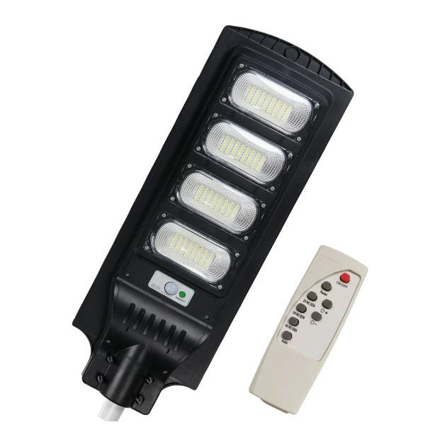 Lampa Solara Stradala, Cu Suport Metalic, Iluminare Puternica, Control Din Telecomanda