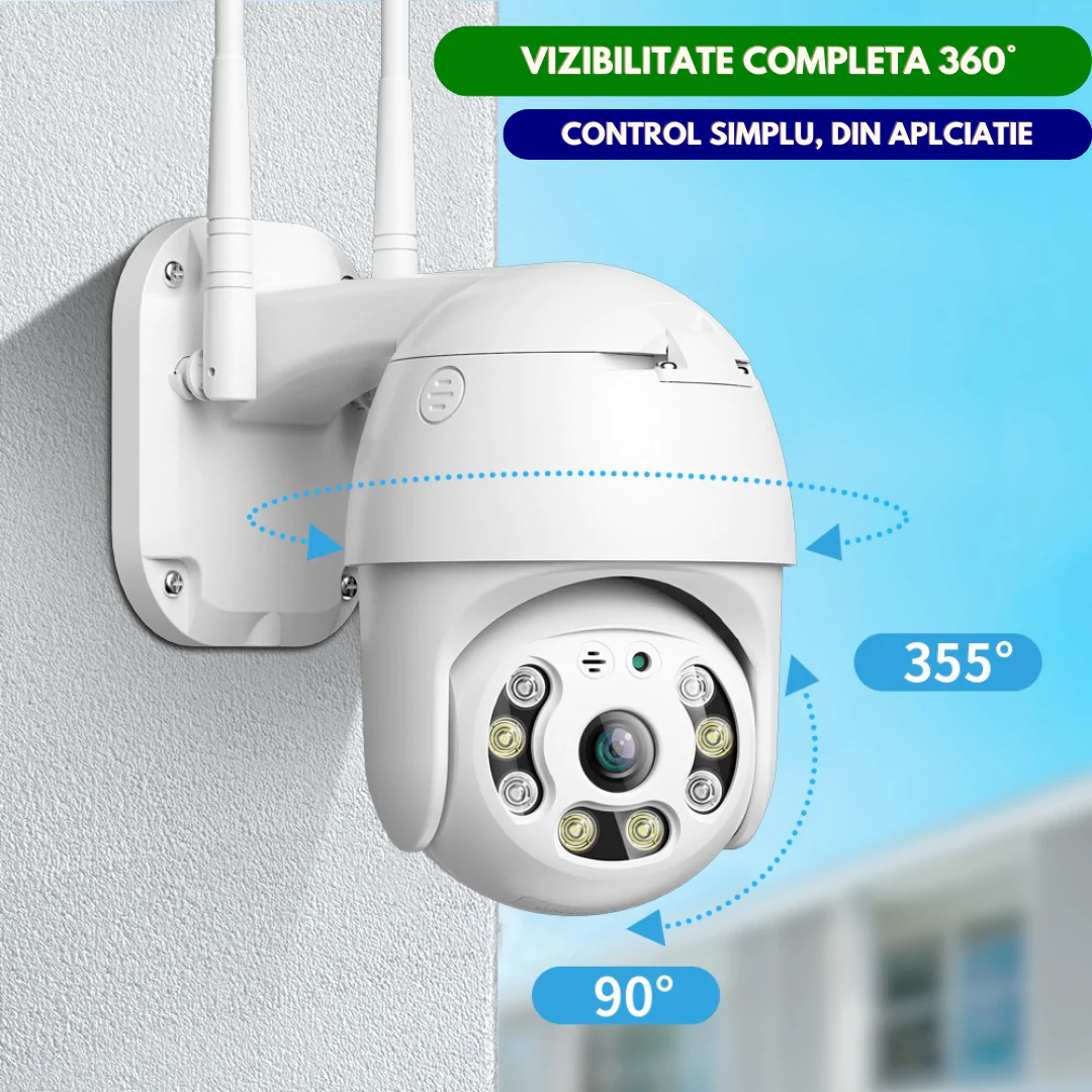 Camera Smart IP Wireless HD cu detectie miscare si vedere NOCTURNA
