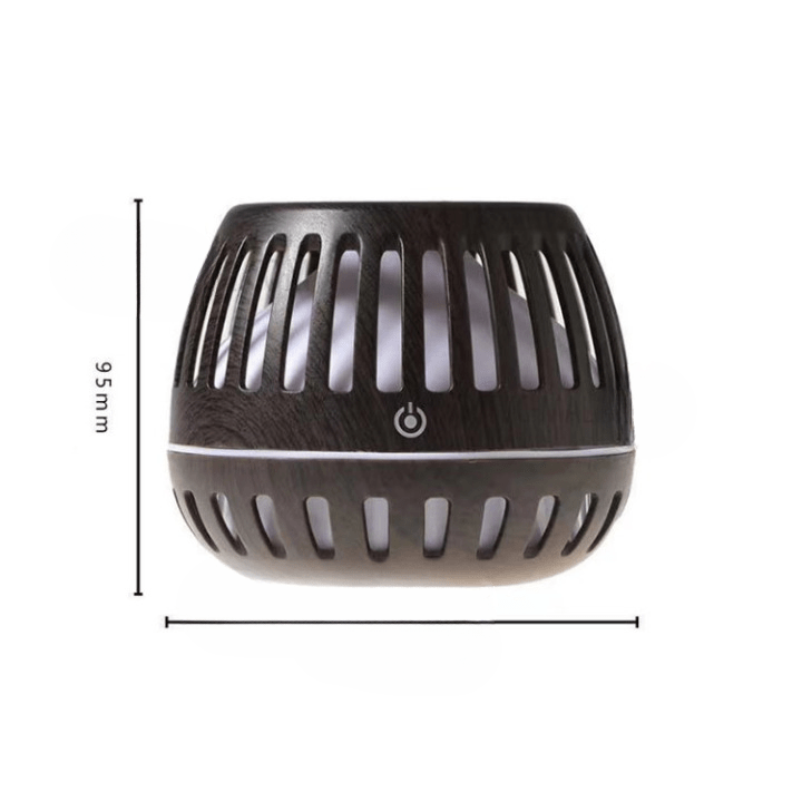 Difuzor De Aromaterapie, Cu Iluminare LED, 7 Culori, 300 ml, Wenge + 3 Uleiuri Esentiale CADOU