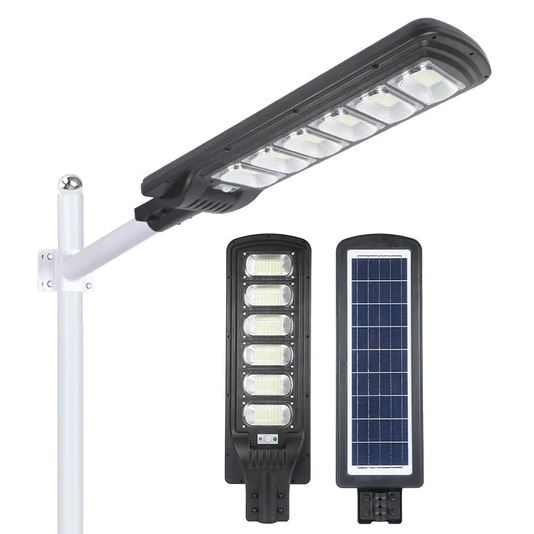 Lampa Solara Stradala, Cu Suport Metalic, Iluminare Puternica, Control Din Telecomanda