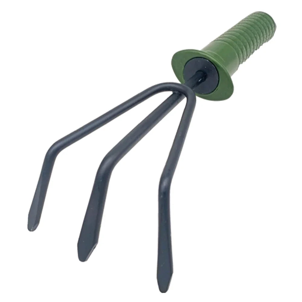Set De 4 Instrumente Pentru Gradinarit, Doua Mini Lopeti, Un Mini Cultivator Si Un Dispozitiv Pentru Gaurit, Metal