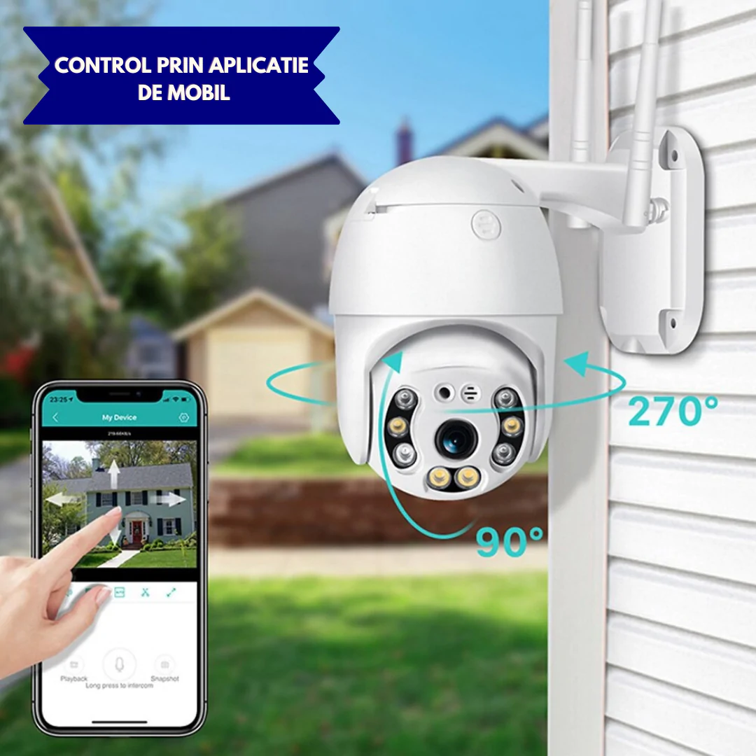 Camera Smart IP Wireless HD cu detectie miscare si vedere NOCTURNA