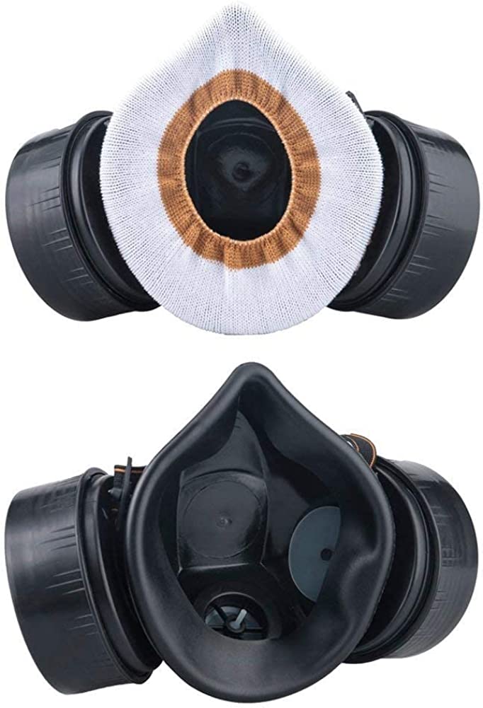 Masca De Protectie, Anti Praf Si Vapori, Anti-Poluare, Cu 2 Filtre De Carbon Activ