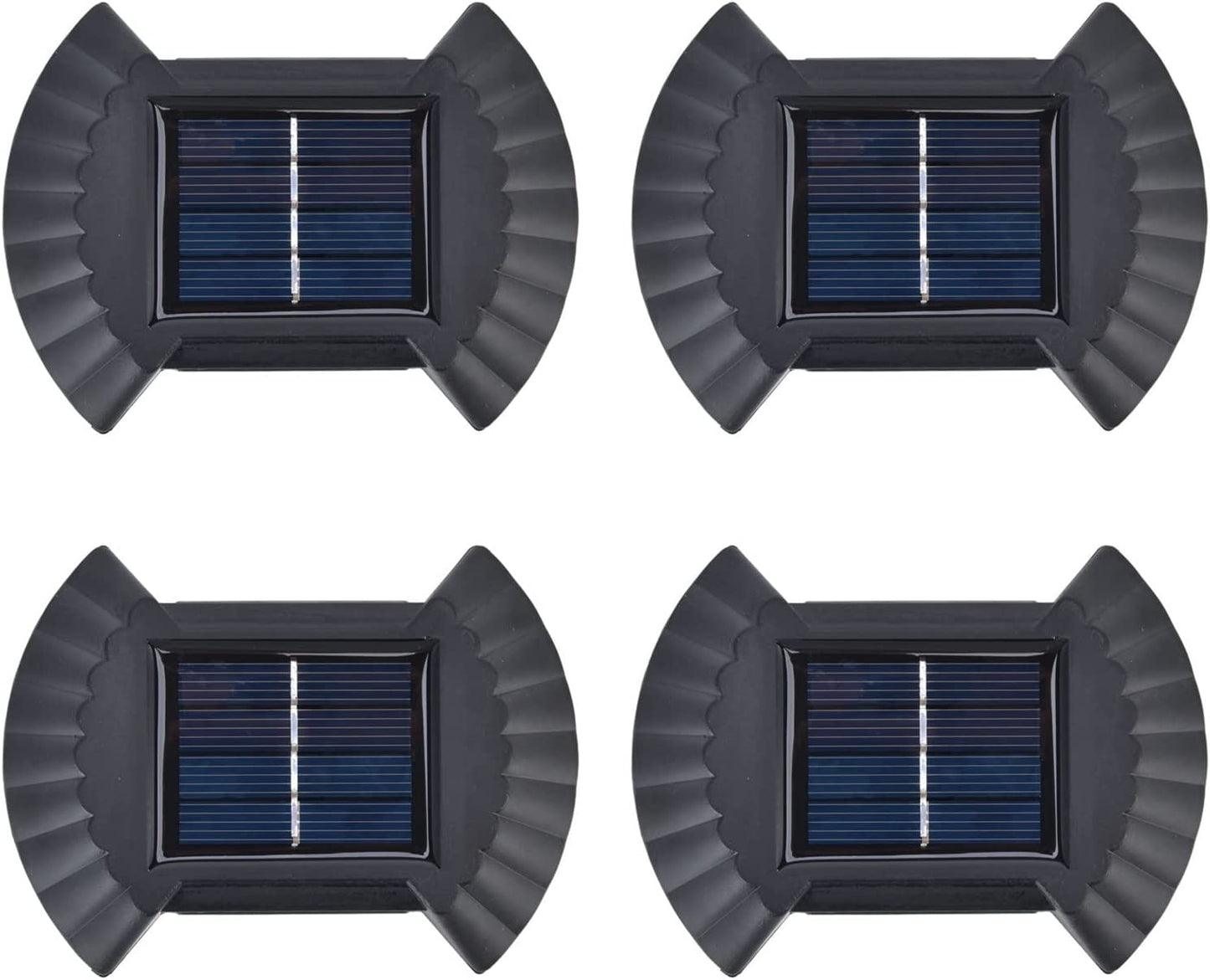 Set 4 Lampi Solare 2W, Pentru Exterior, Cu Lumină Caldă