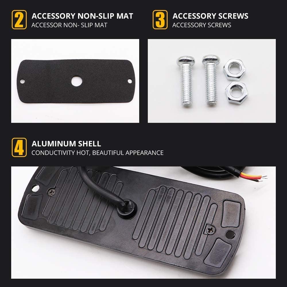Set 4x Stroboscop, 6 LED, Lumina Calda