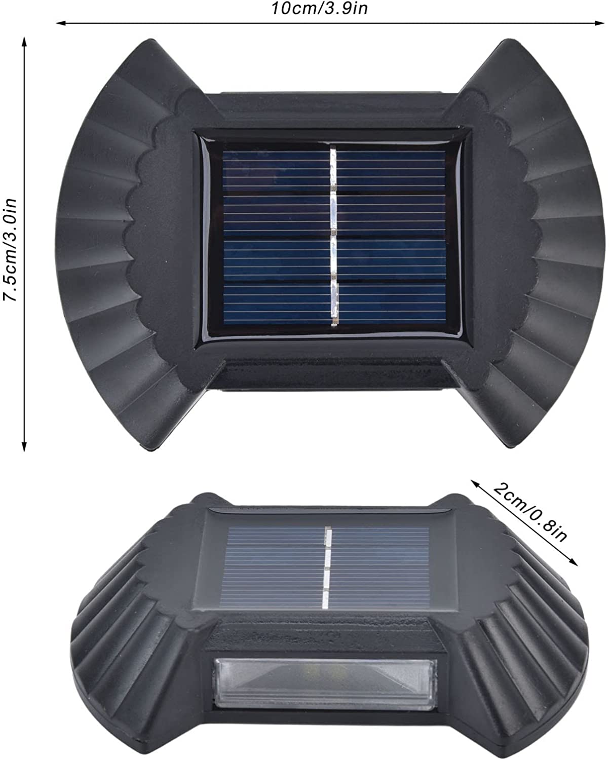 Set 4 Lampi Solare 2W, Pentru Exterior, Cu Lumină Caldă