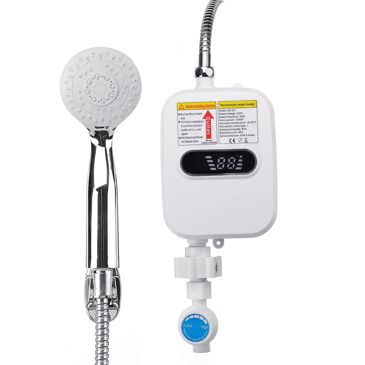 Mini Boiler Electric, 3500W, Cu Afisaj Digital Al Temperaturii, Alimentare La Retea, 220V