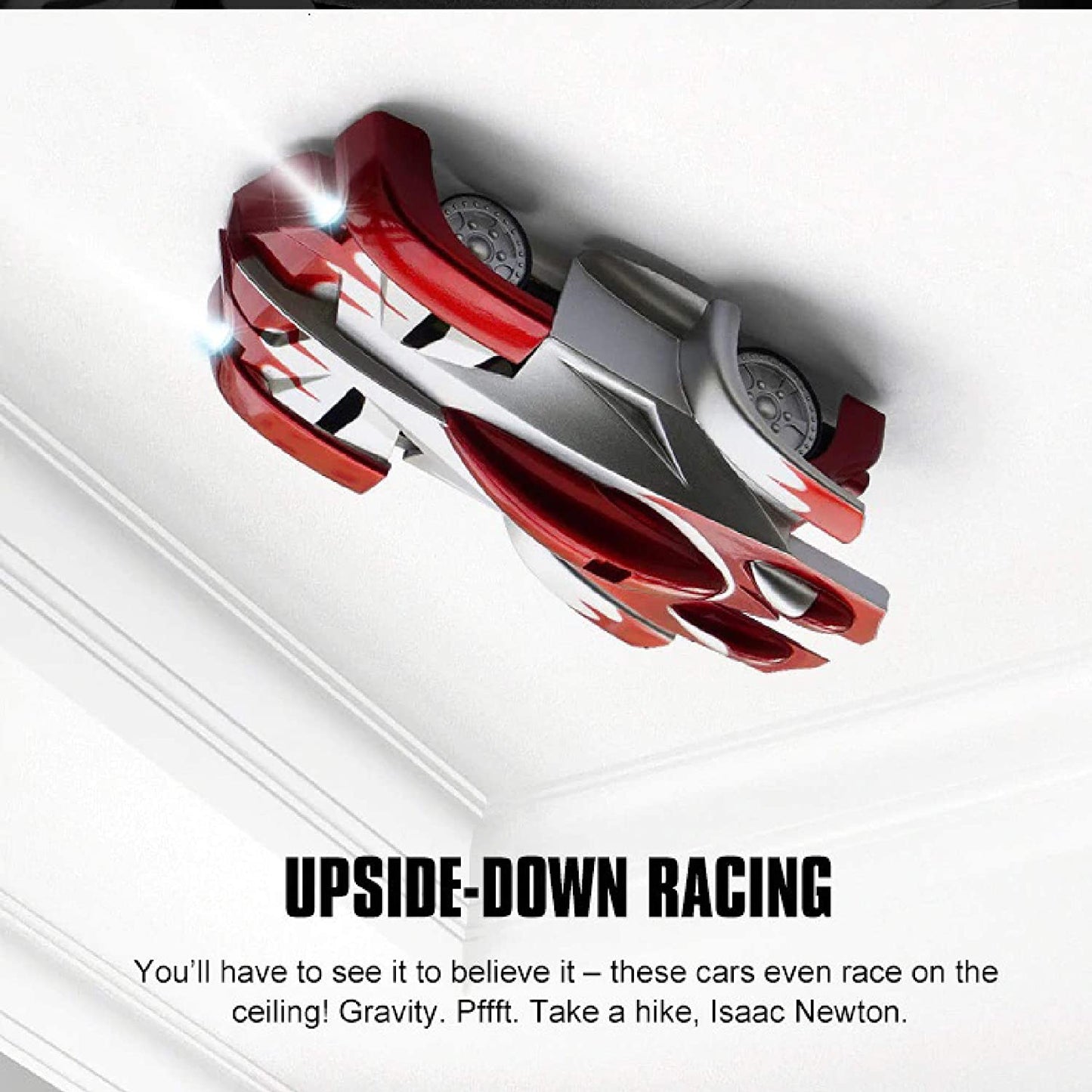 Masinuta Anti-Gravitatie Care Merge Pe Perete, Tavan Si Suprafete Plate, Cu Telecomanda Si Incarcare USB