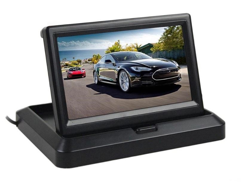 Monitor Color 4.3 Inch, Pentru Camera De Marsarier, Rabatabil, Rezolutie 480 x 272