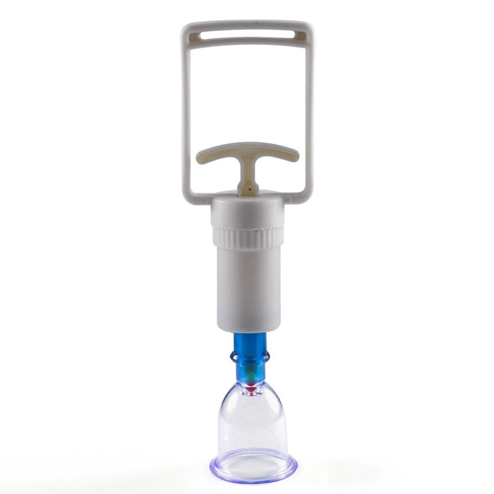 Set 12 Ventuze pentru Masaj, Pompa cu Vacuum, Functie Terapeutica, Transparente +10 plasturi kinoki CADOU