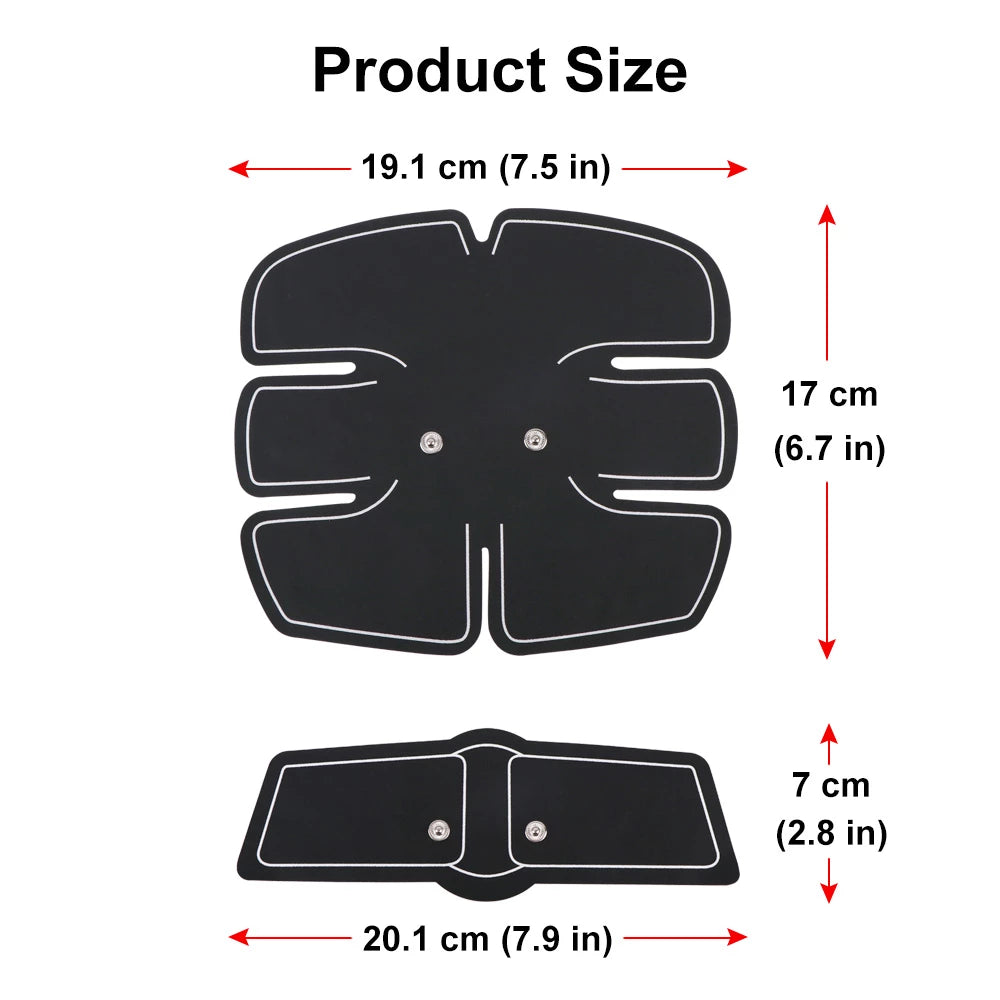 Aparat Pentru Electrostimulare Musculara, Pentru Abdomen Si Brate + 10 plasturi Kinoki CADOU