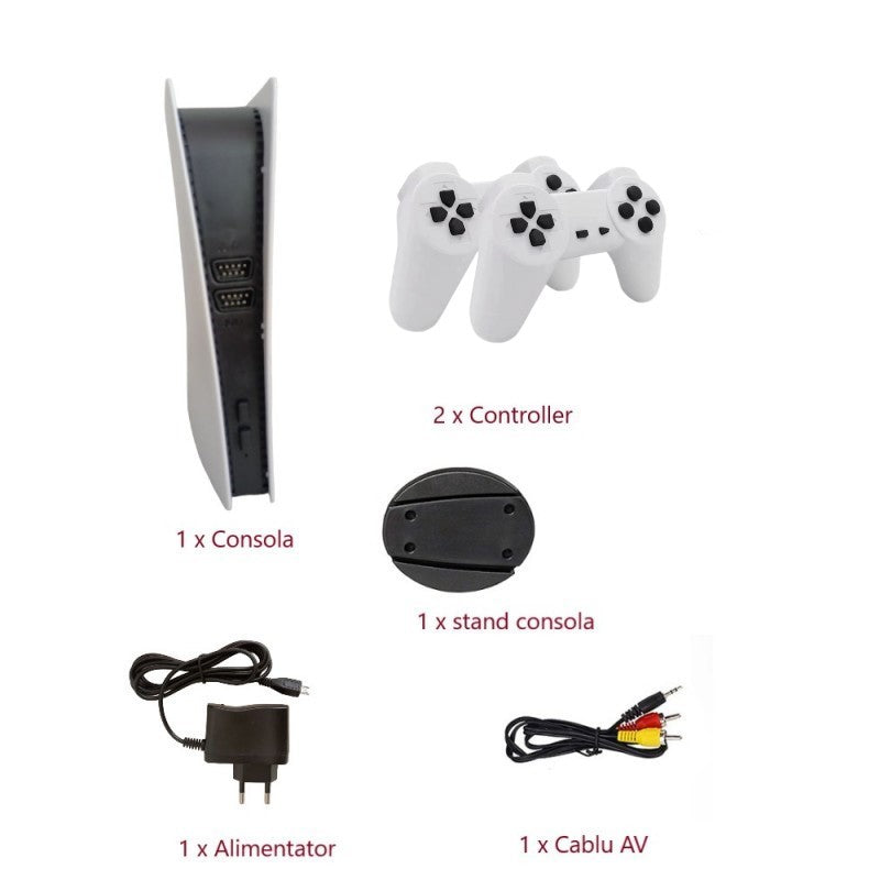 Consola Jocuri Video, 2 Controllere Incluse, 2000 Jocuri