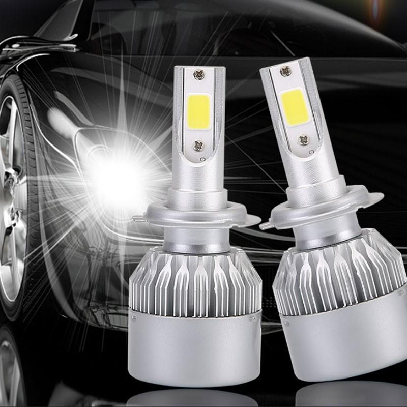 Set 2 Becuri LED Auto, Luminozitate Mare, 36W, 3800LM, 6000k, H1/H4/H7