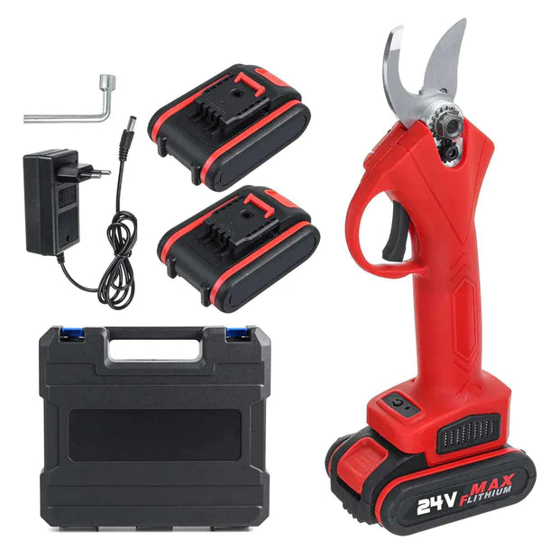 Foarfeca Electrica De Gradina ExpertGarden®, Cu 2 Acumulatori De 24V, Maner Ergonomic, Geanta De Transport Inclusa