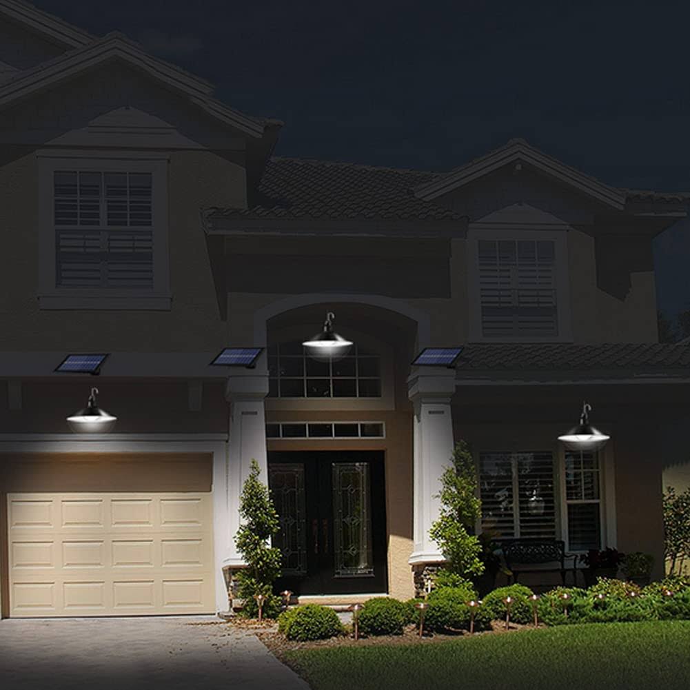 Lampa Suspendata Cu Incarcare Solara, Reglare Intensitate Lumina, Control Prin Telecomanda, Lumina Alb Rece