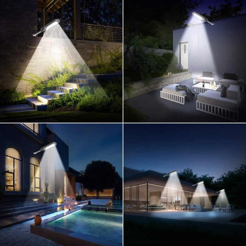 Lampa Solara Stradala, Cu Suport Metalic, Iluminare Puternica, Control Din Telecomanda