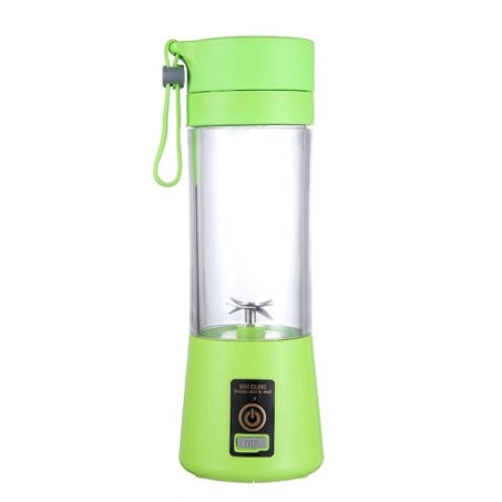Mini Blender Electric Portabil Cu 6 Lame, Incarcare Prin USB, Capacitate 380ml, Verde