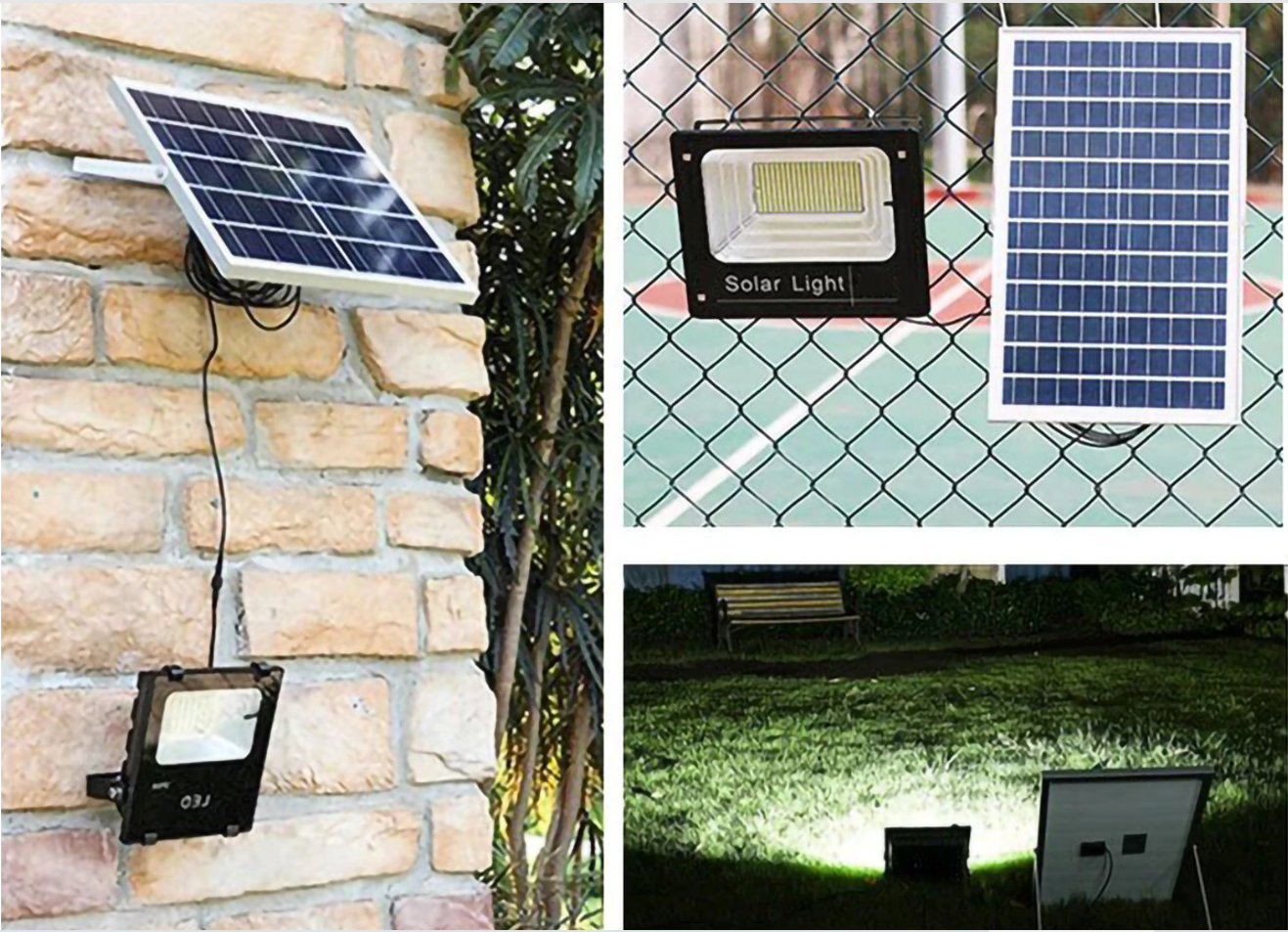 Proiector LED Cu Panou Solar, 200W, Rezistenta La Apa IP66, Control Din Telecomanda