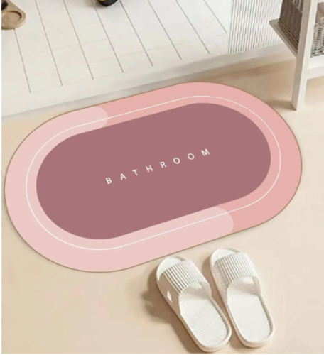 Covoras Absorbant Pentru Baie, Cu Uscare Rapida, 87 x 56 cm