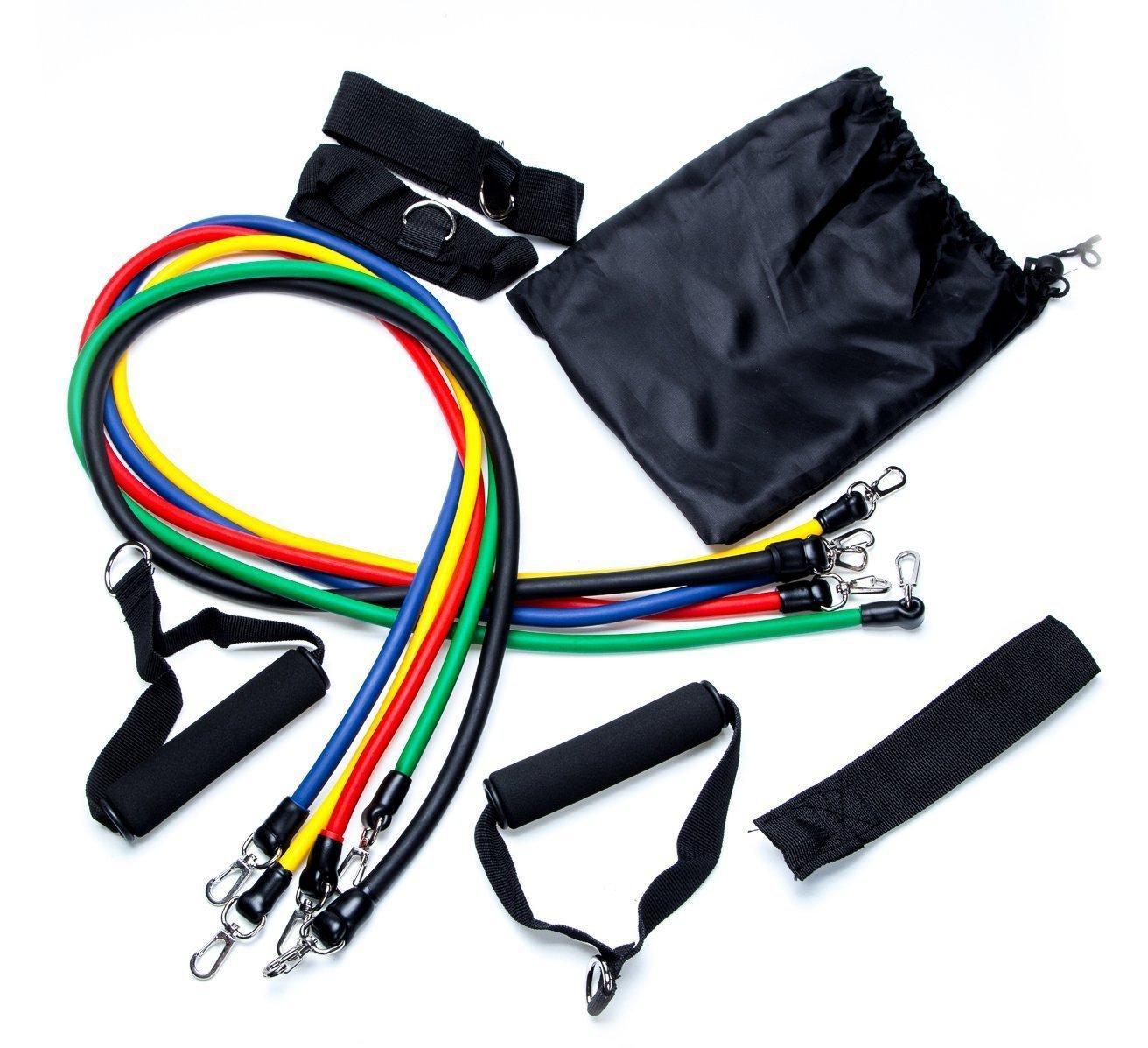 SET DE BENZI DE TRACȚIUNE 11 PIESE pentru antrenament acasa