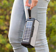 Radio Portabil Cu Incarcare Solara Si Lanternă LED, Baterie 1200mAh, Functii Multiple