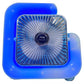 1+1 GRATIS: Ventilator Colorat Portabil Cu Lumina RGB, 3 Trepte de Viteza si Încarcare USB