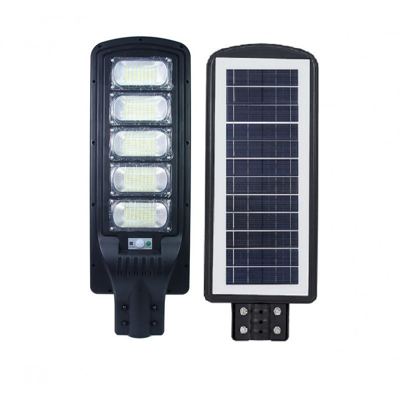 Lampa Solara Cu Stalp Metalic, Iluminare Puternica, 250W,  Control Din Telecomanda