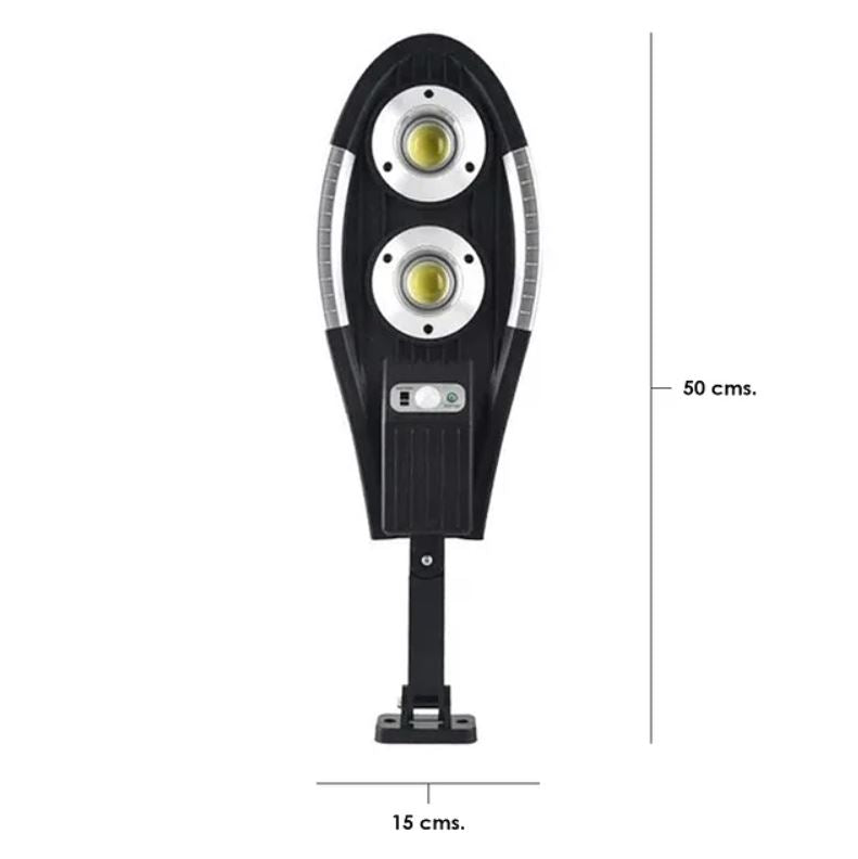 Set 2 Lampi Solare cu Panou Integrat, Control prin Telecomanda, Senzor de Miscare