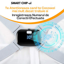 Centura Corectoare Pentru Spate, Cu Afisaj LCD Si Senzor De Vibratie