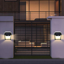 Lampa Solara De Perete Cu 2 Becuri LED, Cu Senzor de Miscare si Lumina, 3 Moduri de Iluminare, Rezistenta la Apa