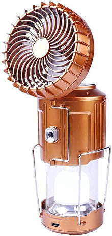 Lampa Solara Pentru Camping, Ventilator Incorporat, Lumina LED Cu Raza De 360 De Grade