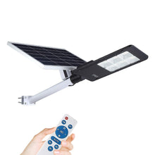 Lampa Solara Cu Stalp Metalic, Iluminare Puternica, 300W,  Control Din Telecomanda, Rezistent La Intemperii