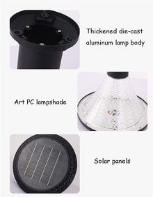 Lampa Solara De Gradina, LED, RGB, Control Din Telecomanda + Picior De Sustinere CADOU